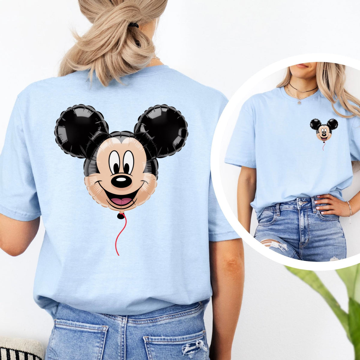 MICKEY MOUSE BALLOON DOUBLE SIDED T.SHIRT