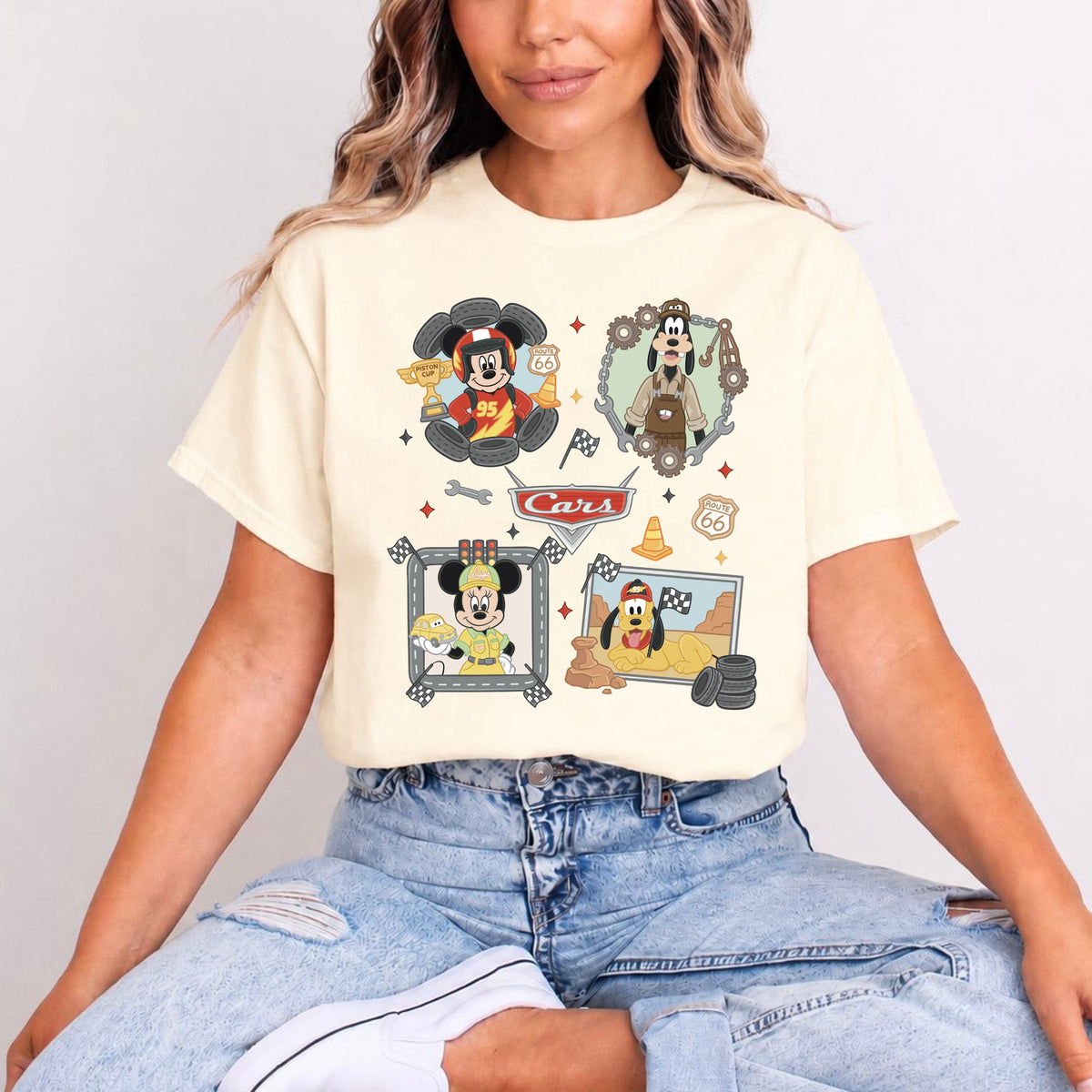 CARS MICKEY AND FRIENDS CROSSOVER T.SHIRT Design No. 72