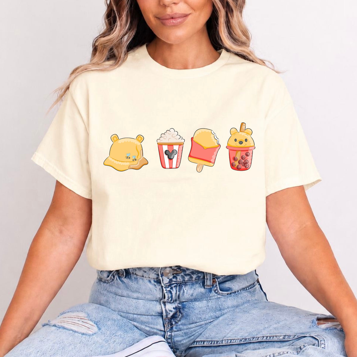 WINNIE THE POOH SUMMER SNACKS T.SHIRT Design No. 95