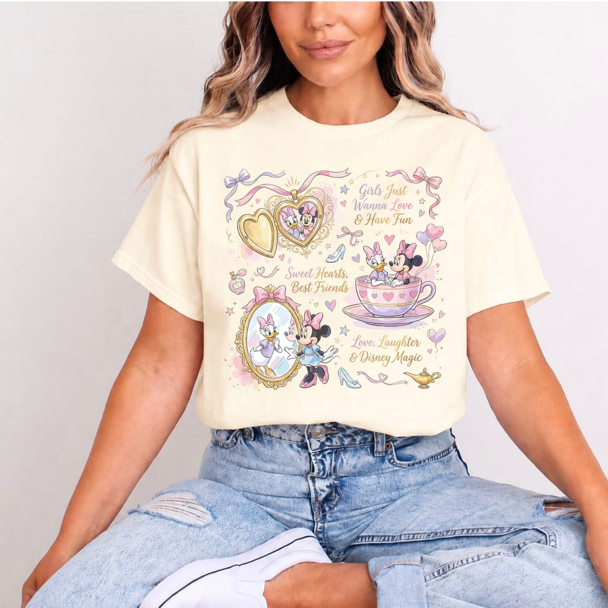 MINNIE AND DAISY DUCK BESTIES T.SHIRT
