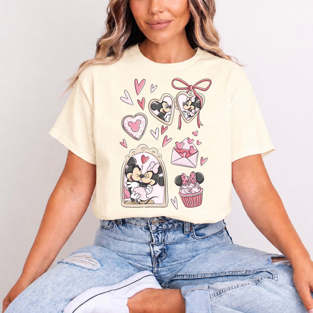 MINNIE AND MICKEY SWEETHEARTS T.SHIRT