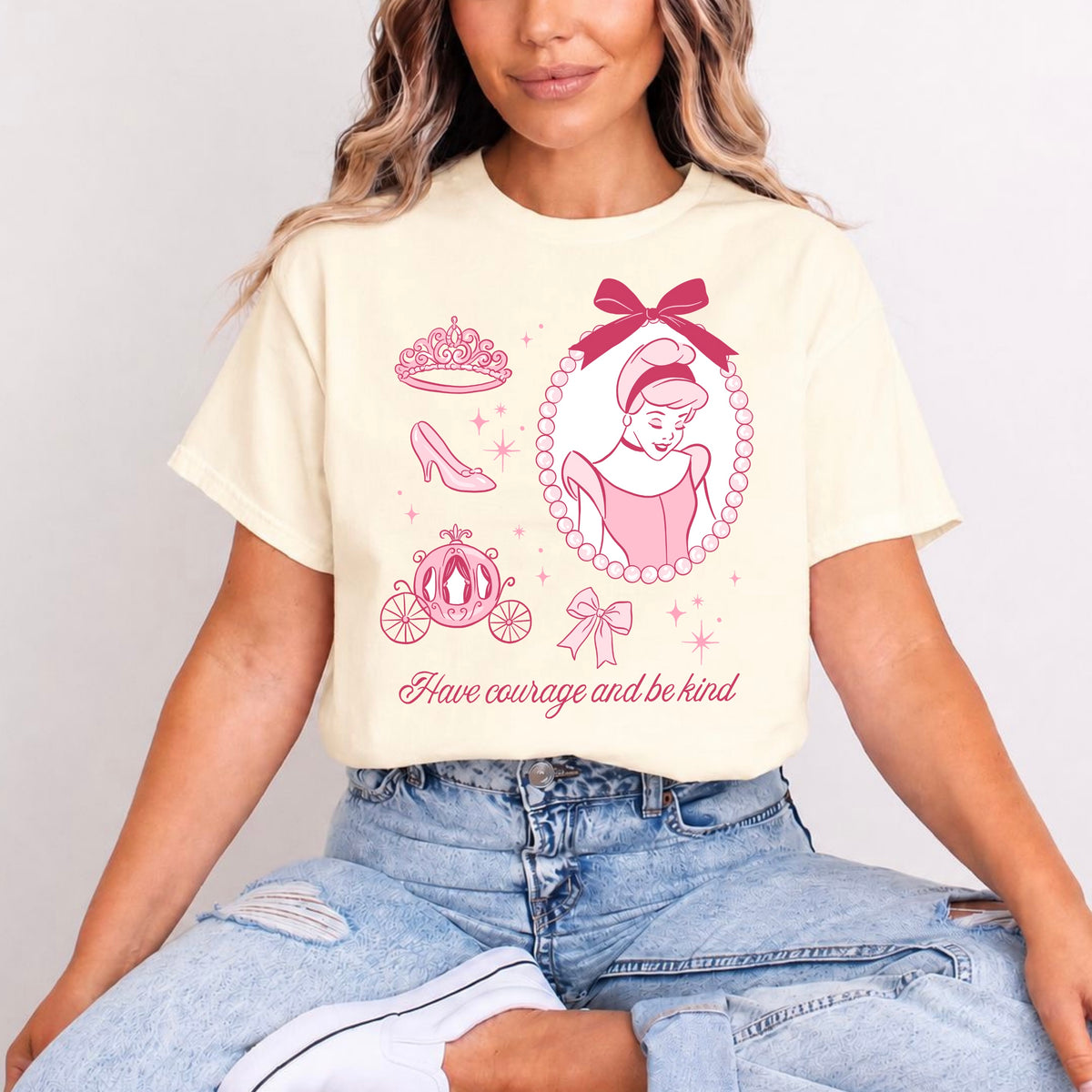 PRINCESS CINDERELLA PRETTY PINK T.SHIRT