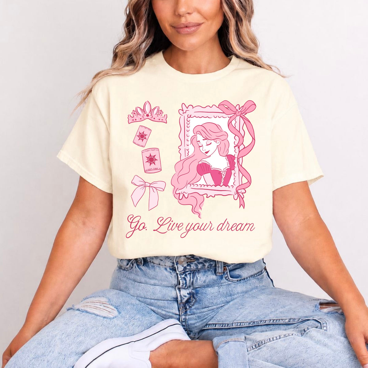 PRINCESS RAPUNZEL PRETTY PINK T.SHIRT