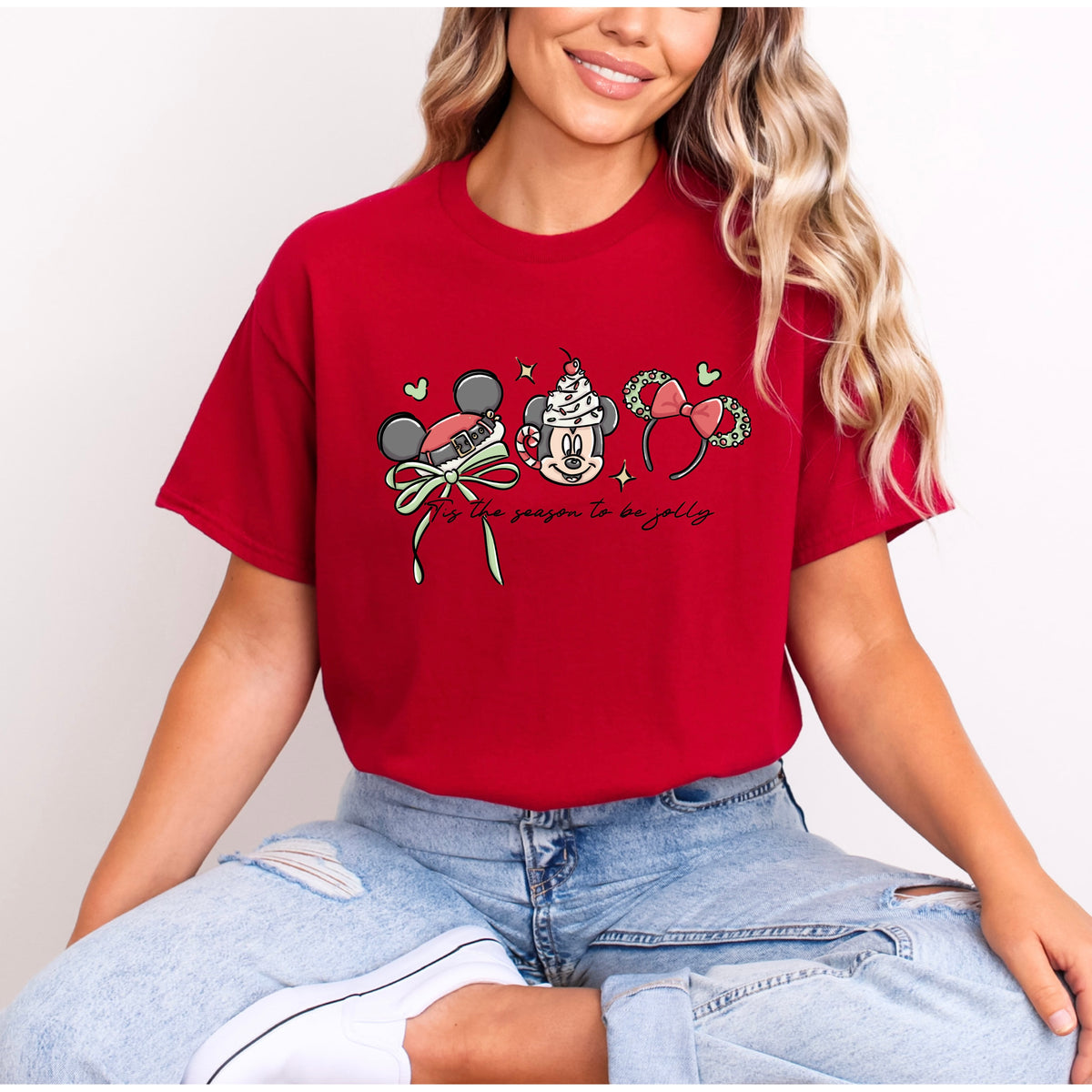 TIS THE SEASON TO BE JOLLY EAR SERIES T.SHIRT Design No. 221