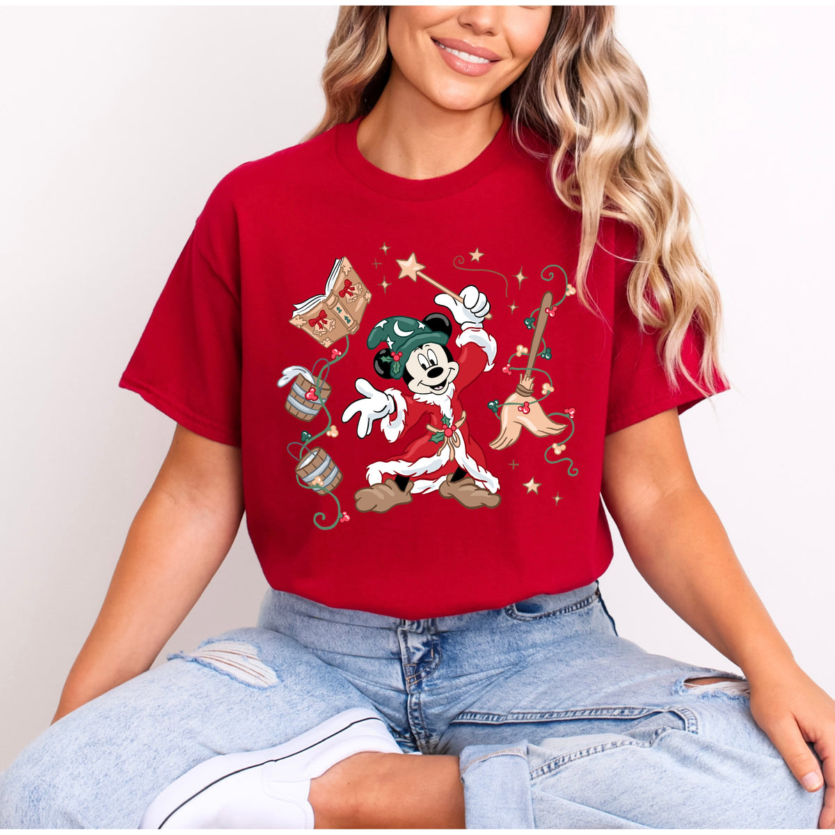 CHRISTMAS SORCERER MICKEY T.SHIRT
