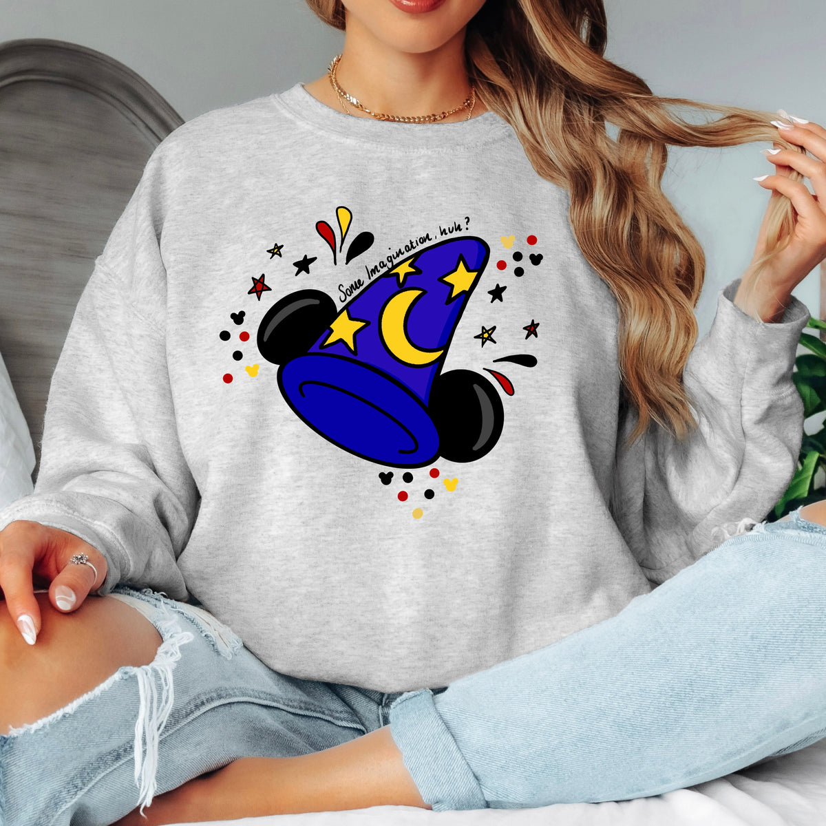 BLUE SORCERER MICKEY FANTASMIC SWEATSHIRT