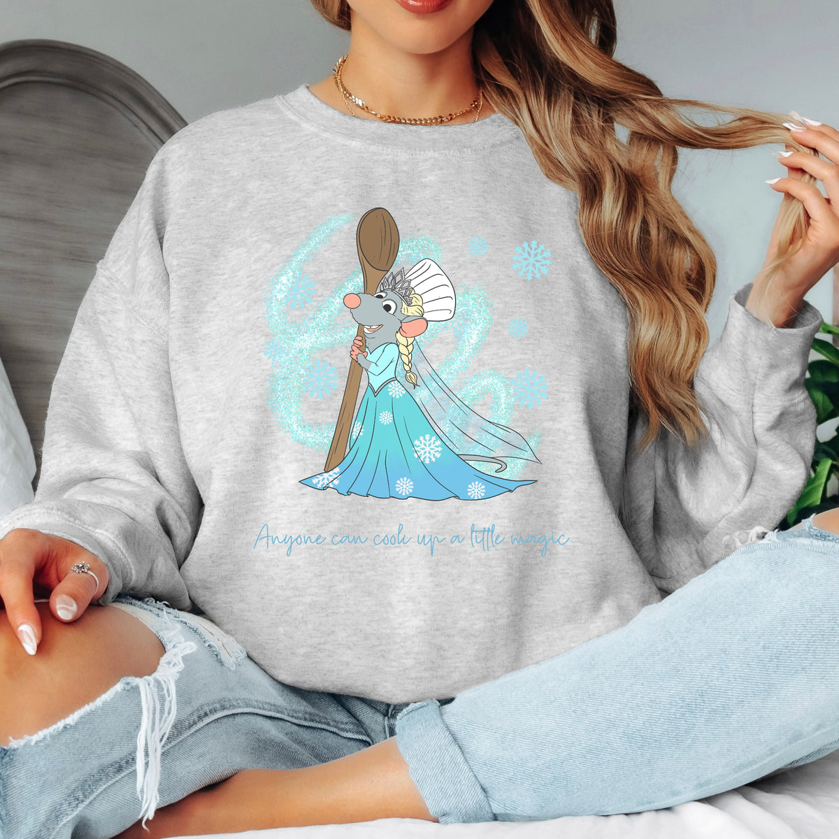 REMY AND ELSA CROSSOVER SWEATSHIRT
