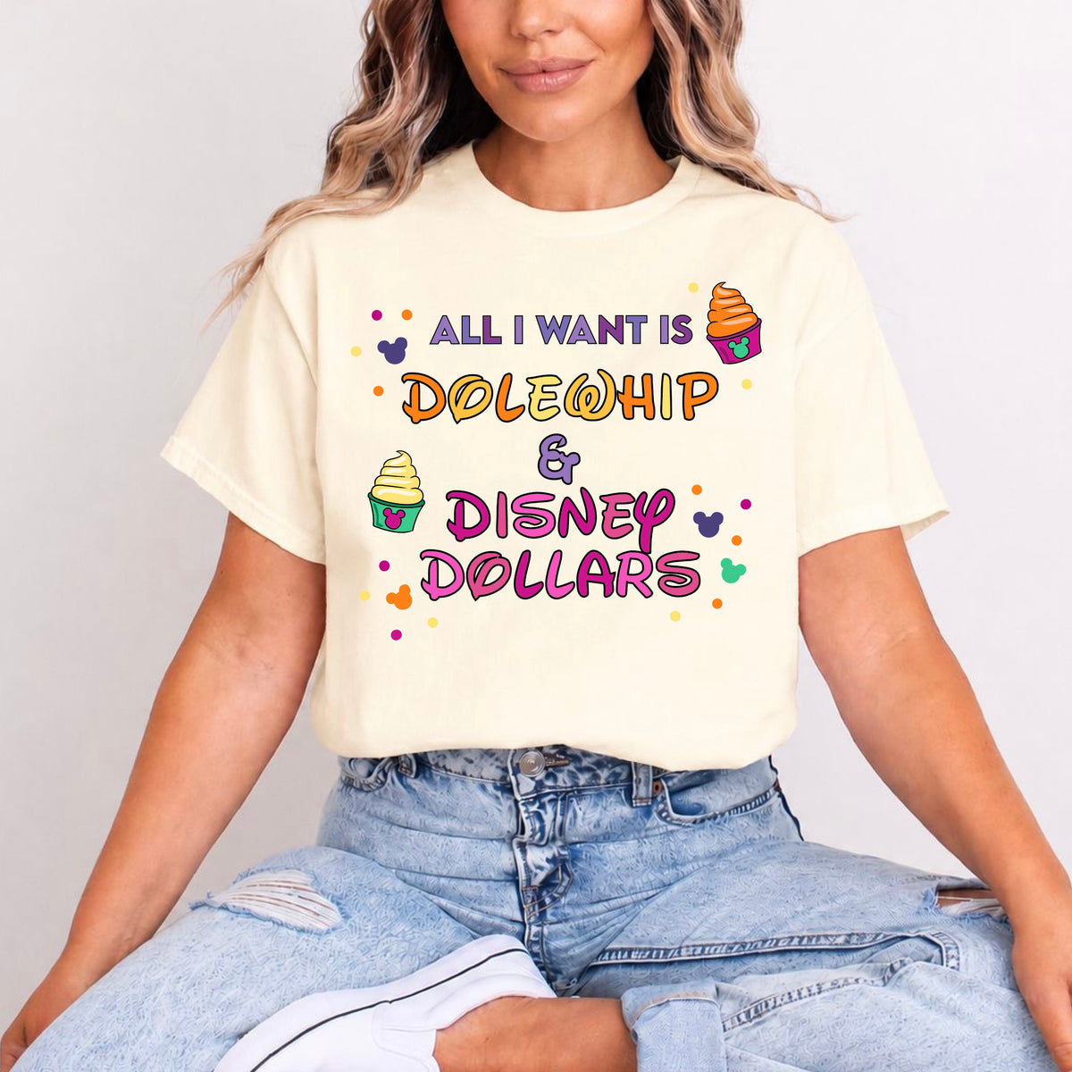 DOLEWHIP & DISNEY DOLLARS T.SHIRT Design No. 33