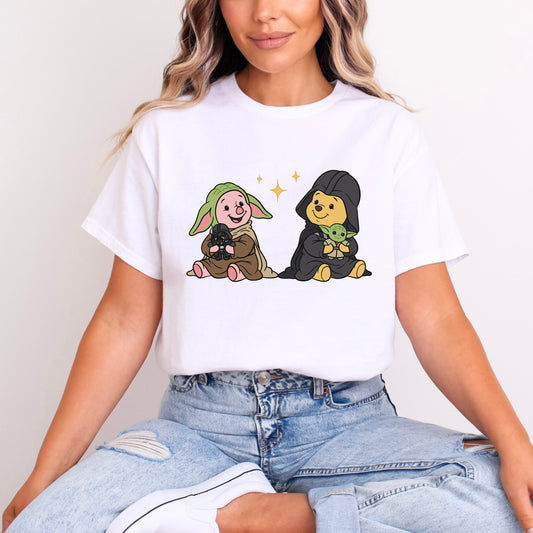 STAR WARS WINNIE AND PIGLET CROSSOVER T.SHIRT Design No. 75
