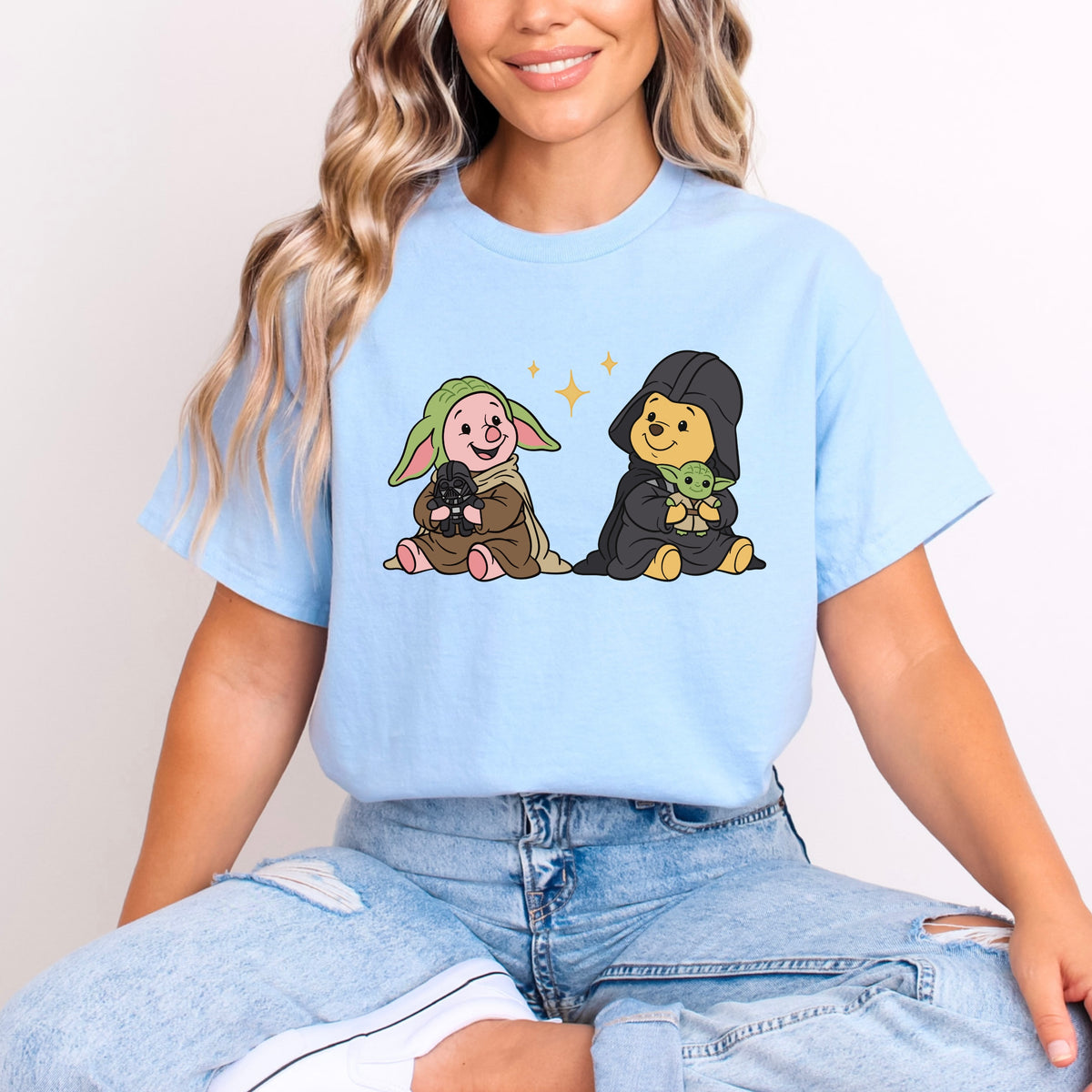 STAR WARS WINNIE AND PIGLET CROSSOVER T.SHIRT Design No. 75