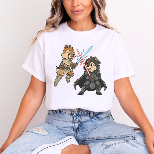 STAR WARS CHIP AND DALE CROSSOVER T.SHIRT Design No. 67