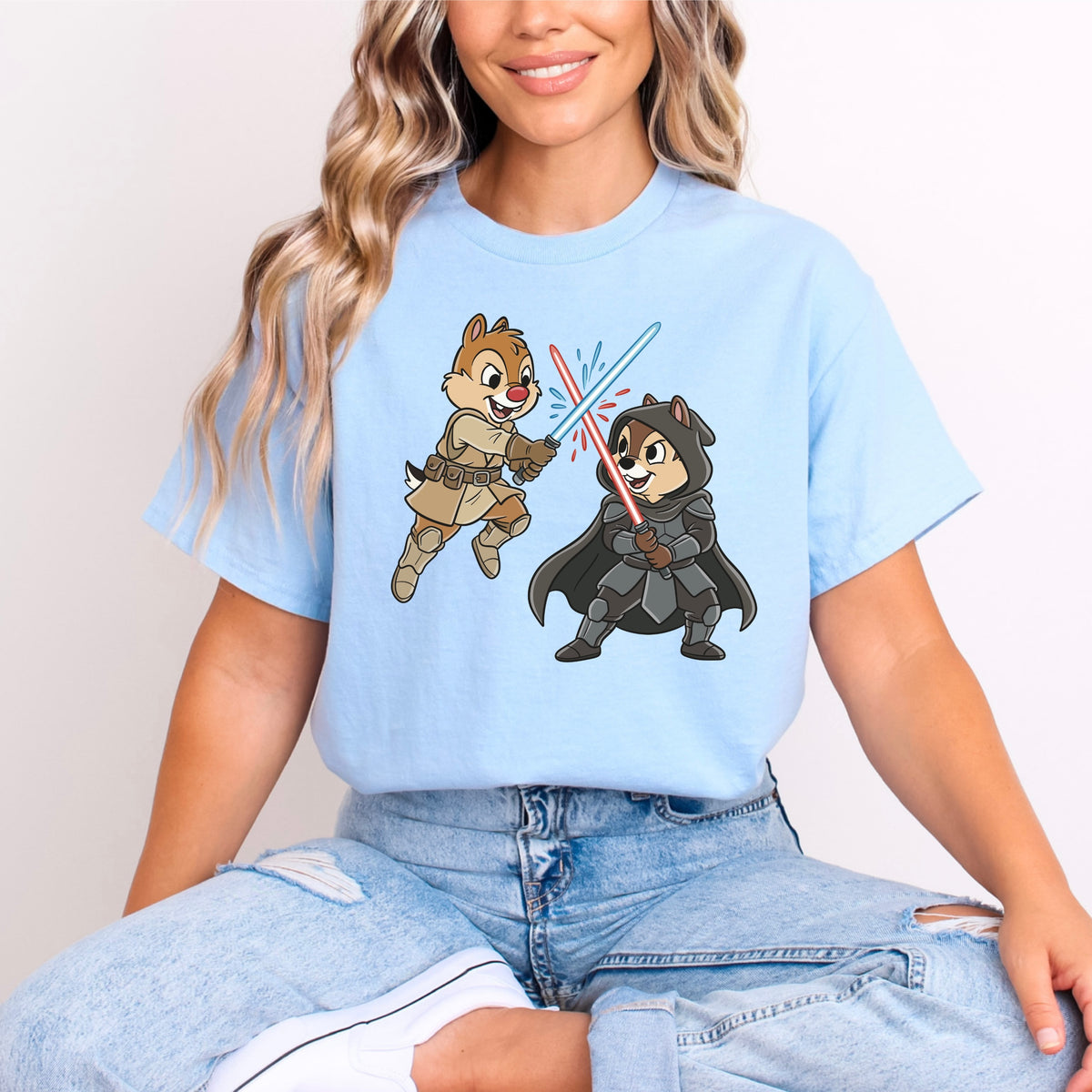 STAR WARS CHIP AND DALE CROSSOVER T.SHIRT Design No. 67