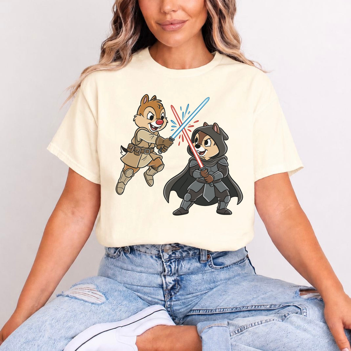 STAR WARS CHIP AND DALE CROSSOVER T.SHIRT Design No. 67