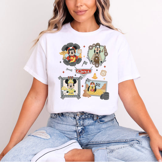 CARS MICKEY AND FRIENDS CROSSOVER T.SHIRT Design No. 72
