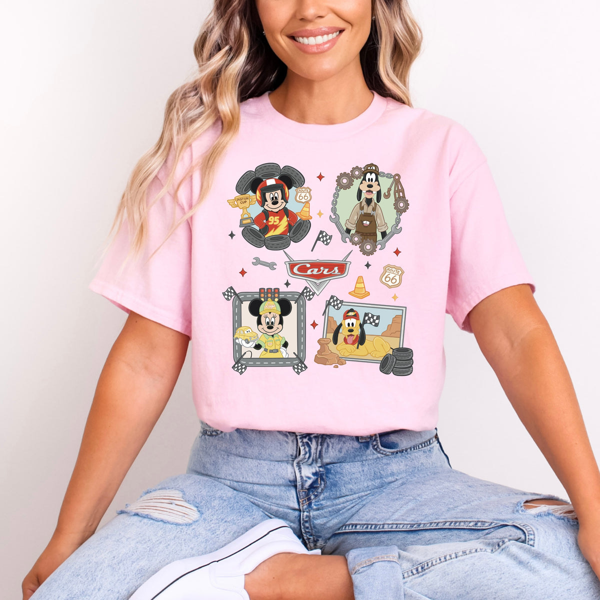 CARS MICKEY AND FRIENDS CROSSOVER T.SHIRT Design No. 72