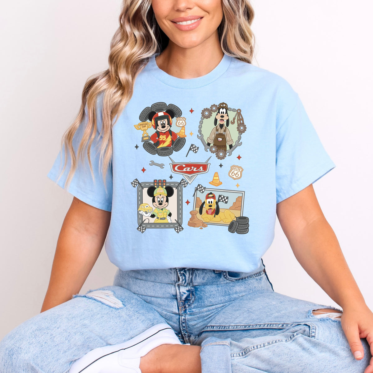 CARS MICKEY AND FRIENDS CROSSOVER T.SHIRT Design No. 72