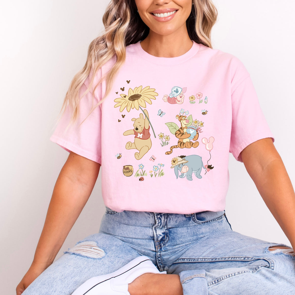 WINNIE AND FRIENDS BLOOMS T.SHIRT Design No. 81
