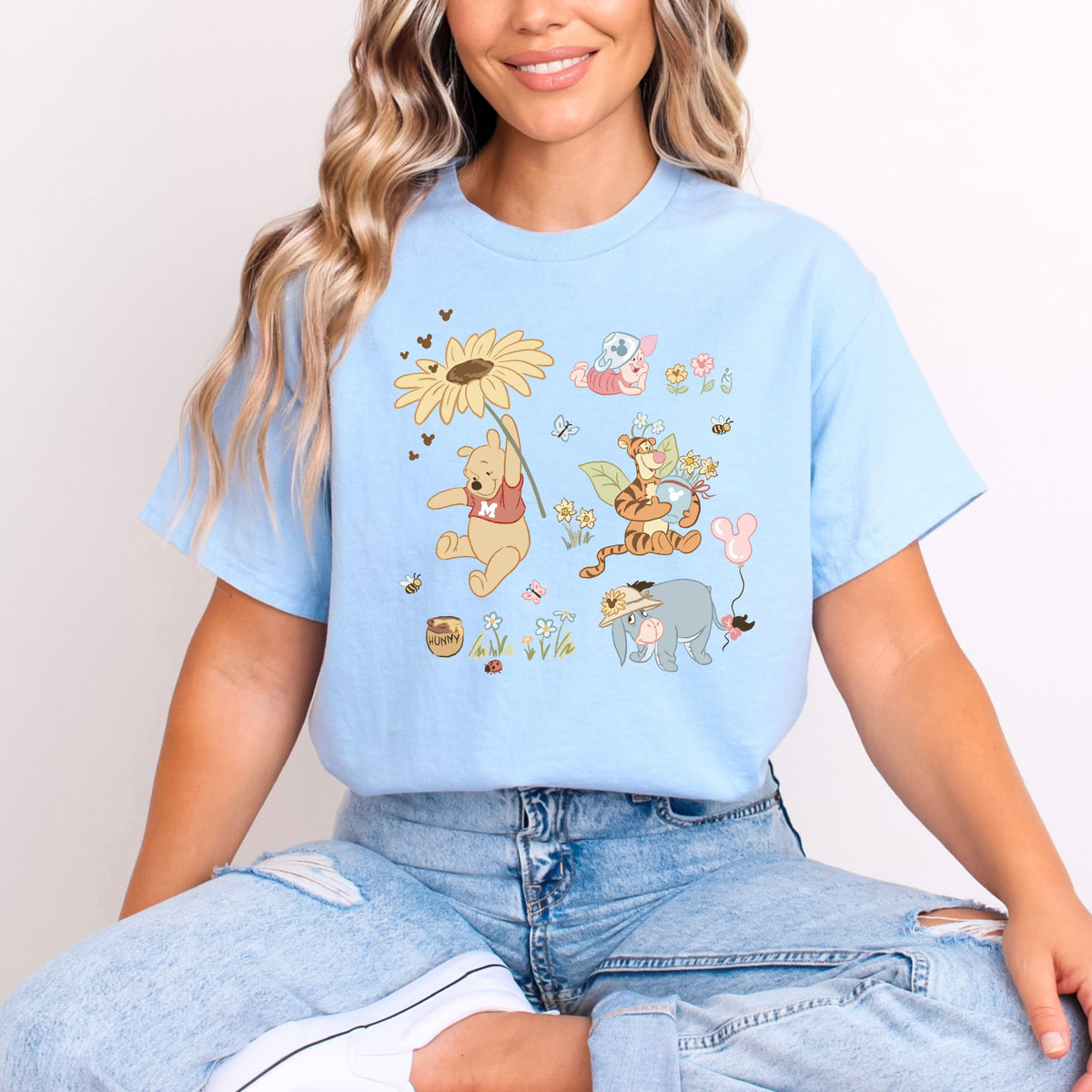 WINNIE AND FRIENDS BLOOMS T.SHIRT Design No. 81
