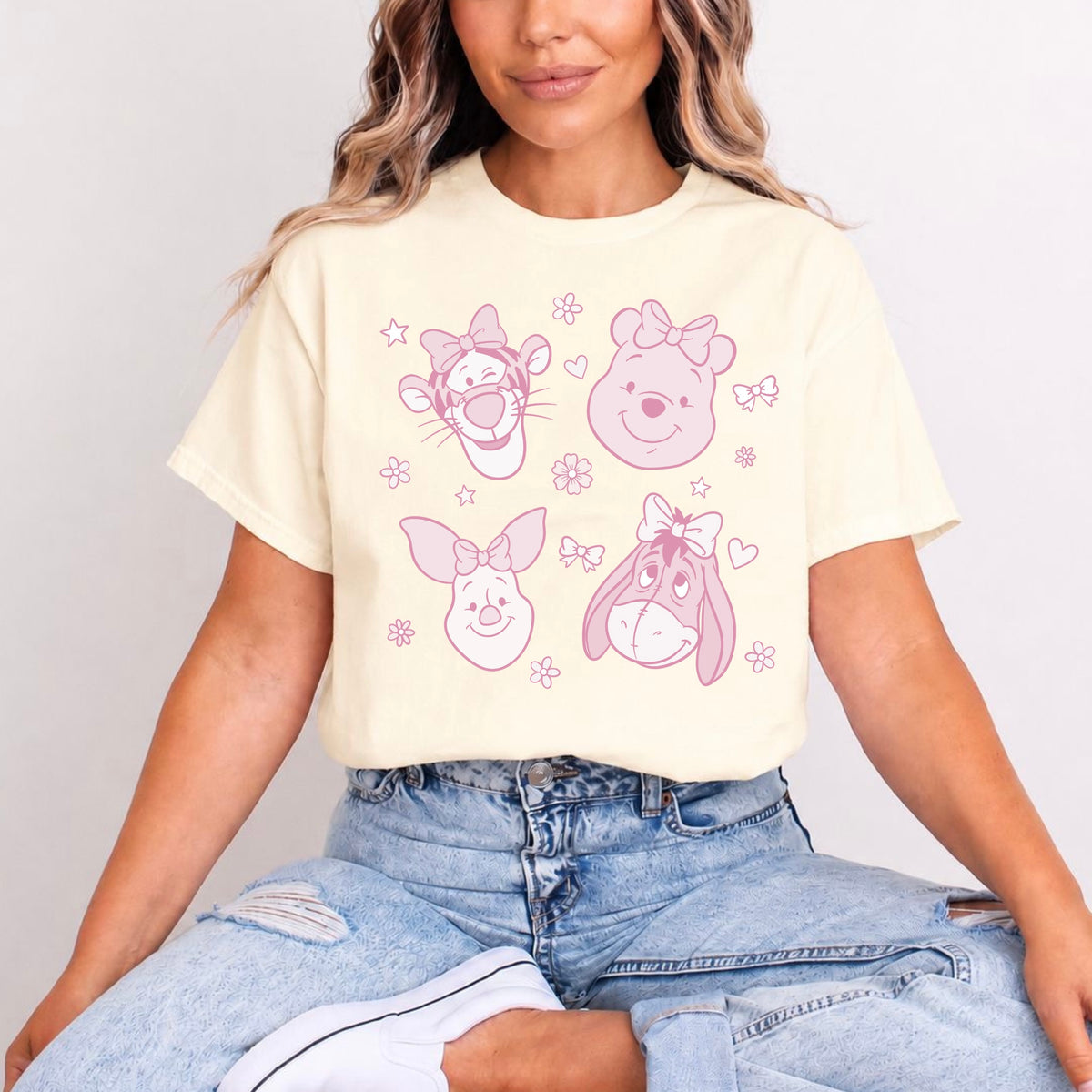 PINK WINNIE AND FRIENDS T.SHIRT Design No. 92