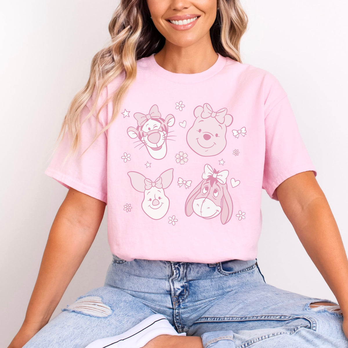 PINK WINNIE AND FRIENDS T.SHIRT Design No. 92