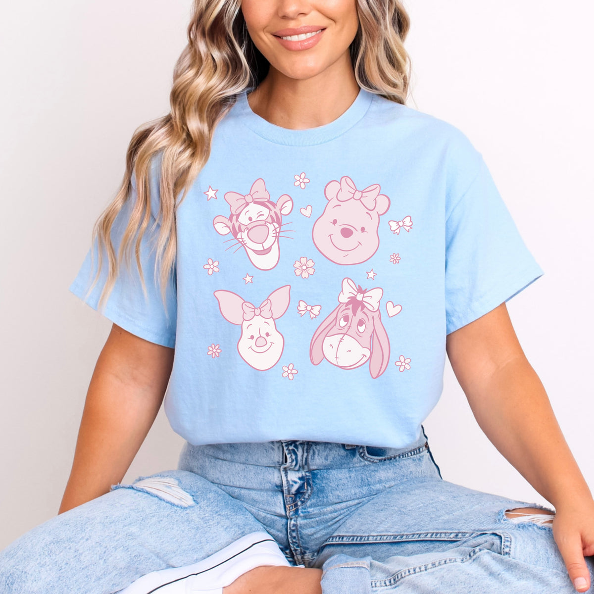 PINK WINNIE AND FRIENDS T.SHIRT Design No. 92