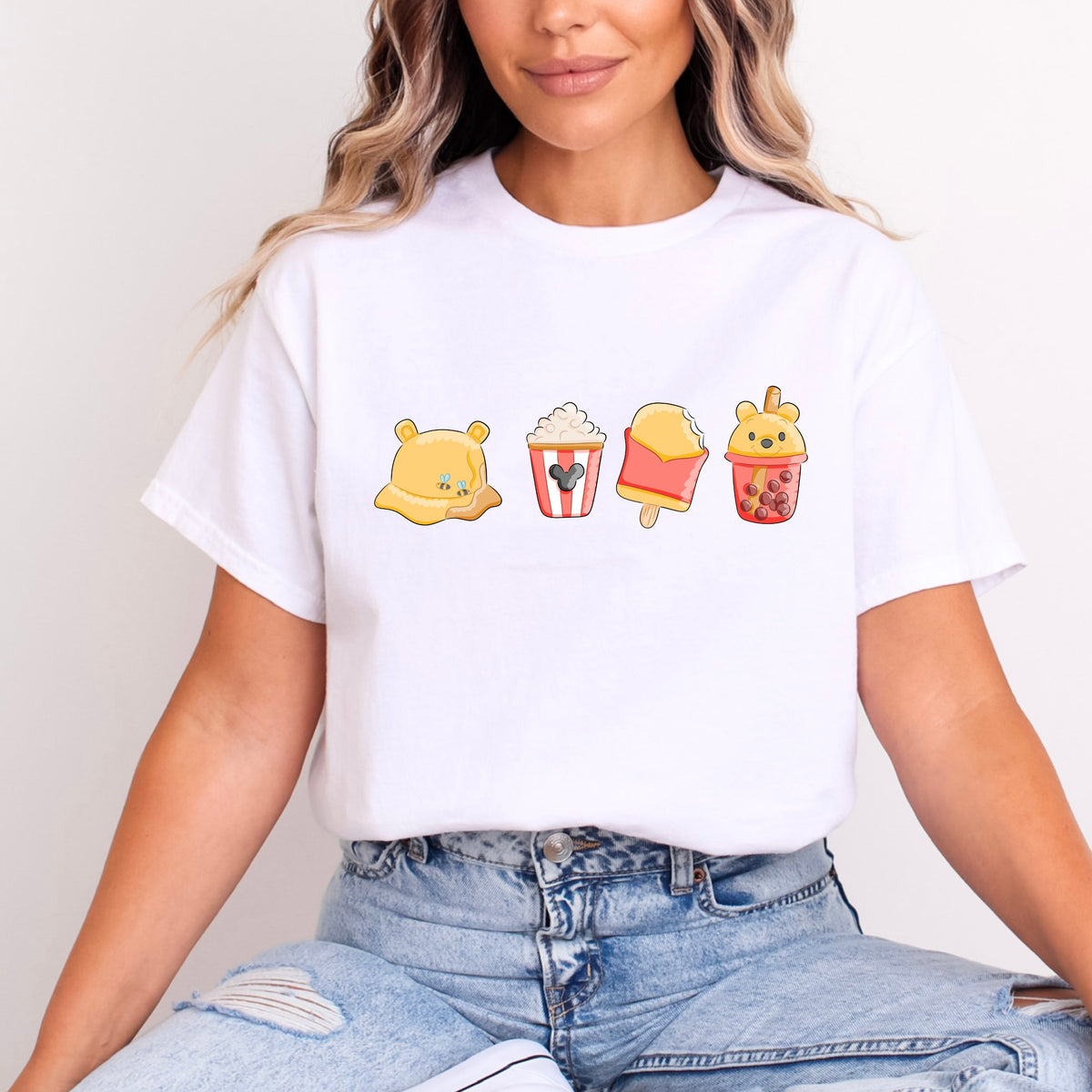 WINNIE THE POOH SUMMER SNACKS T.SHIRT Design No. 95