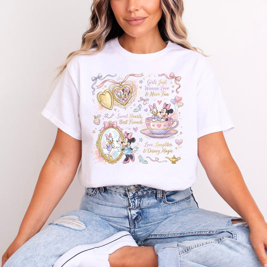 MINNIE AND DAISY DUCK BESTIES T.SHIRT