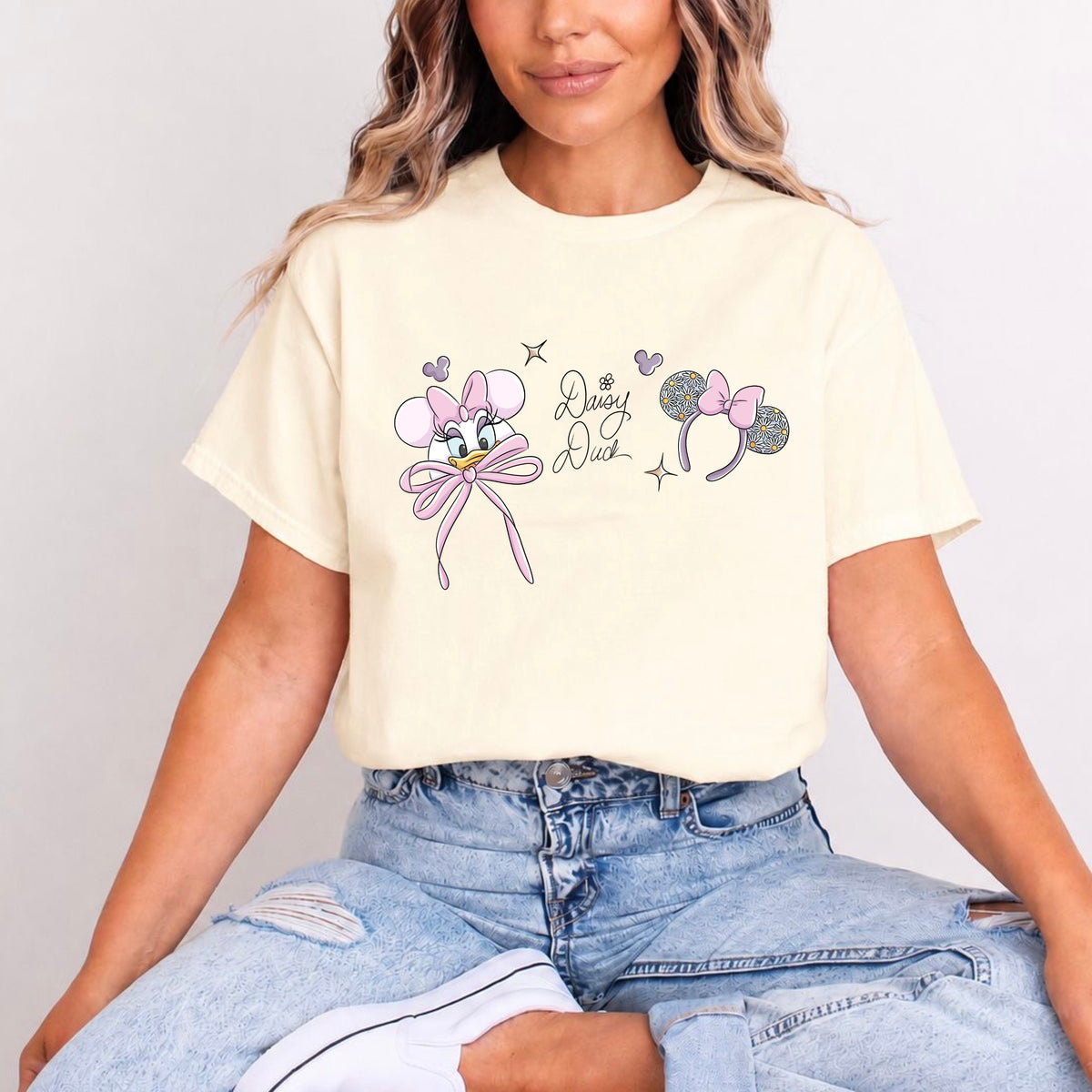 DAISY DUCK T.SHIRT EAR SERIES T.SHIRT