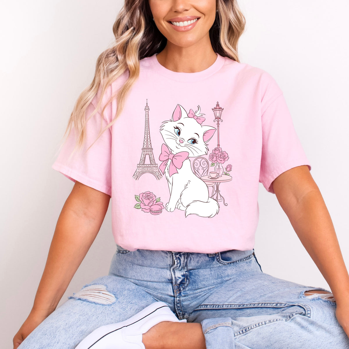 PURR-FECTLY PINK MARIE T.SHIRT Design No. 5