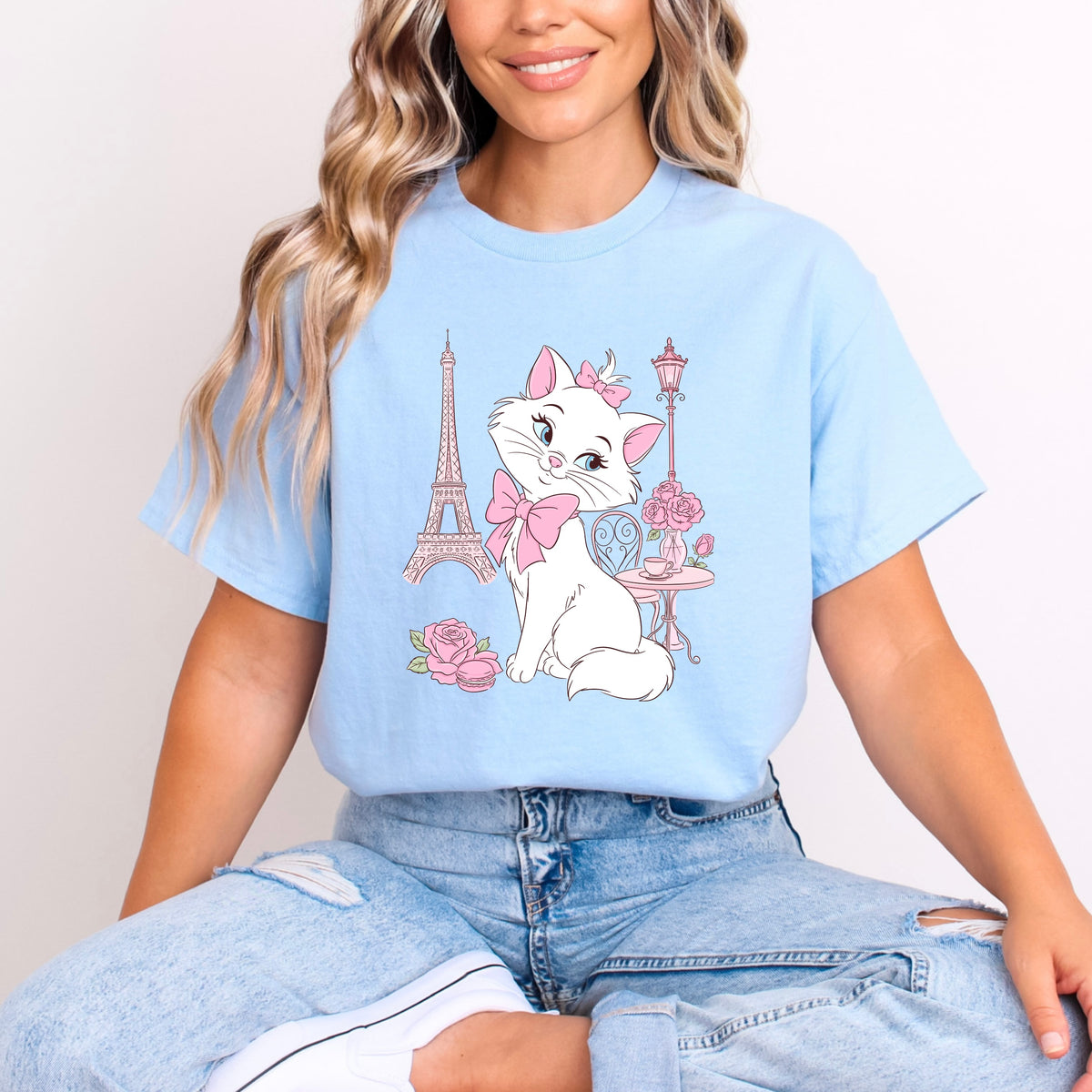 PURR-FECTLY PINK MARIE T.SHIRT Design No. 5