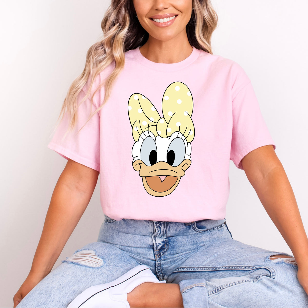 DAISY DUCK LEMON BOW POLKA DOT T.SHIRT Design No. 28