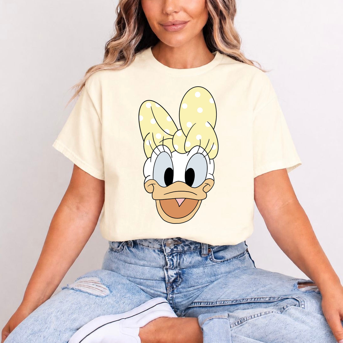 DAISY DUCK LEMON BOW POLKA DOT T.SHIRT Design No. 28
