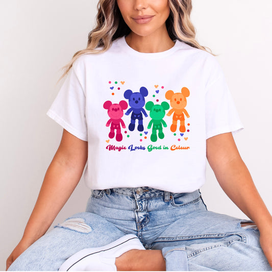 MICKEY MAGIC LOOKS GOOD IN COLOUR T.SHIRT Design No. 53