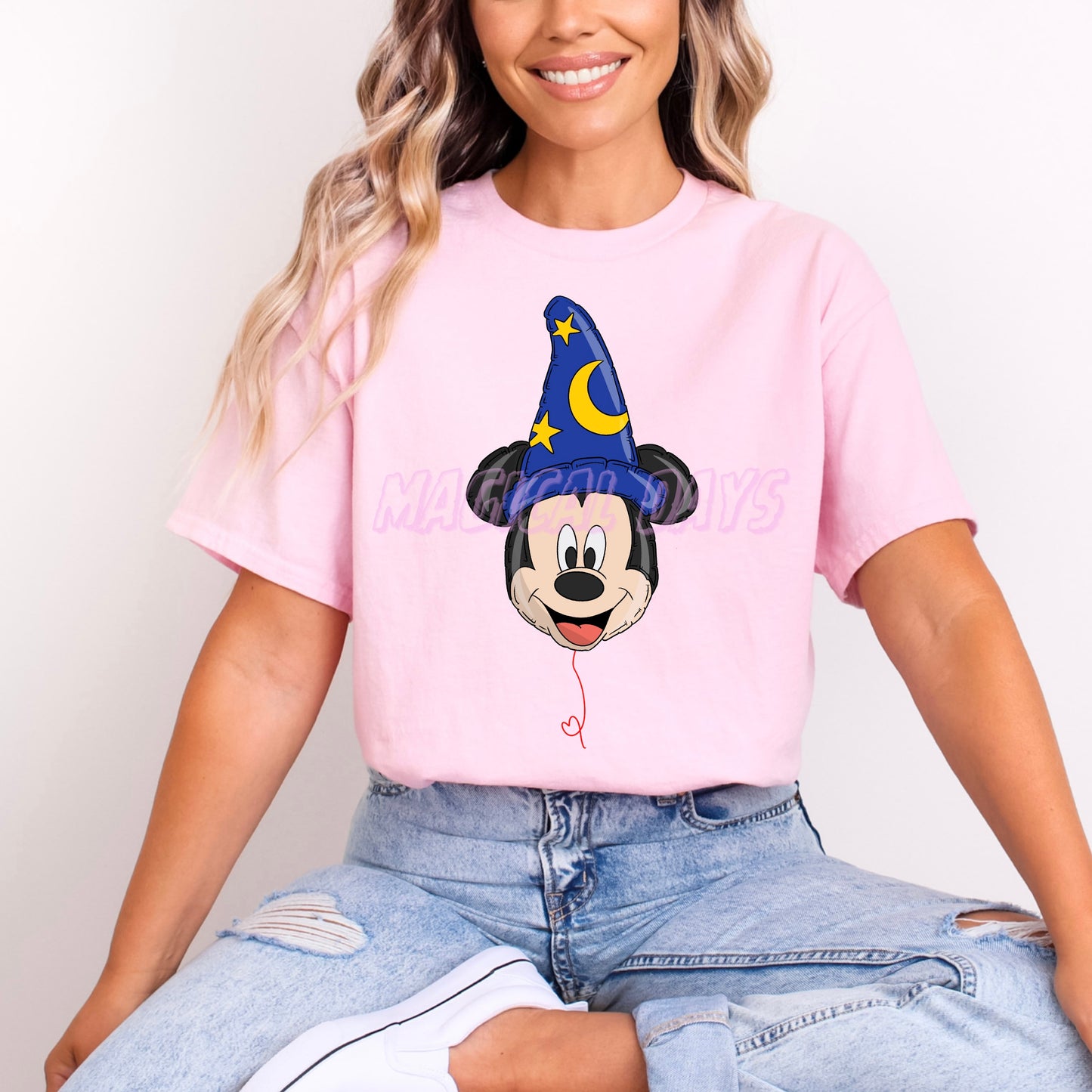 SORCERER MICKEY BALLOON T.SHIRT