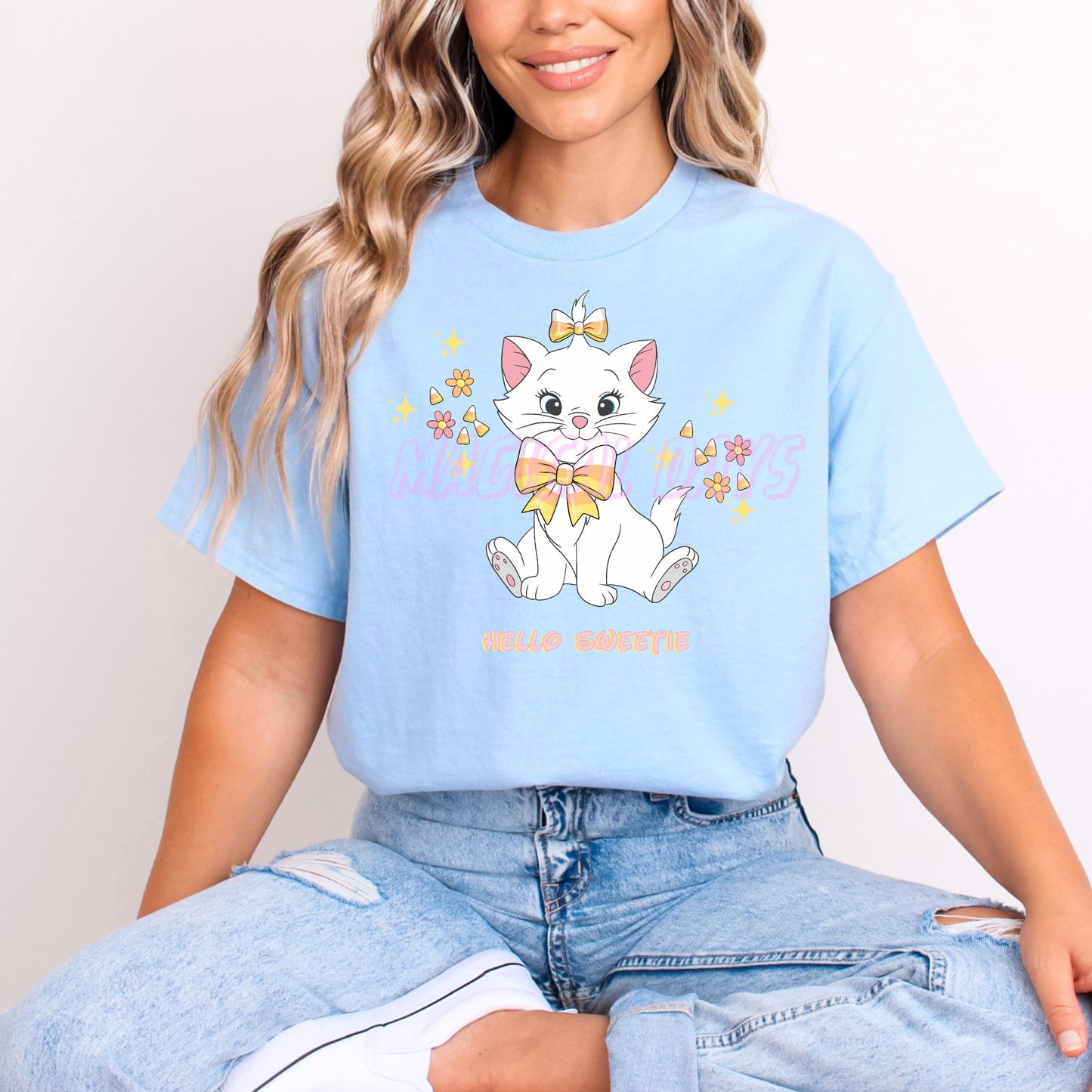 MARIE CAT HELLO SWEETIE CUTE HALLOWEEN T.SHIRT