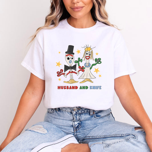 FORKY AND KNIFE LOVERS ERA BRIGHT COLOUR PRINT
