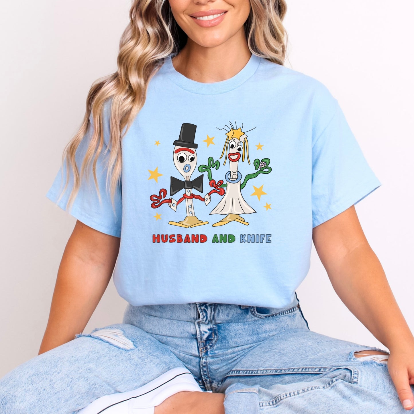 FORKY AND KNIFE LOVERS ERA BRIGHT COLOUR PRINT