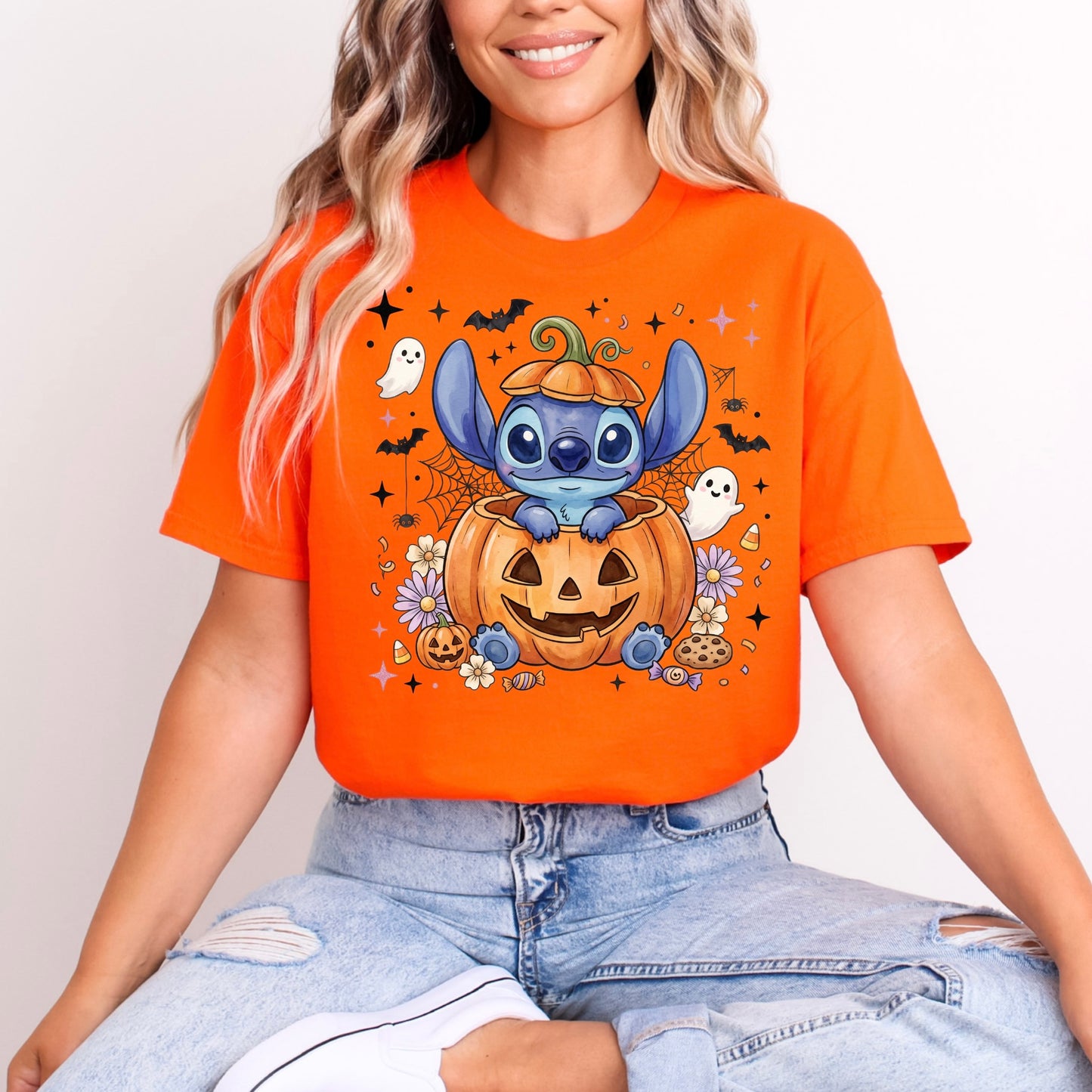 STITCH PUMPKIN HALLOWEEN