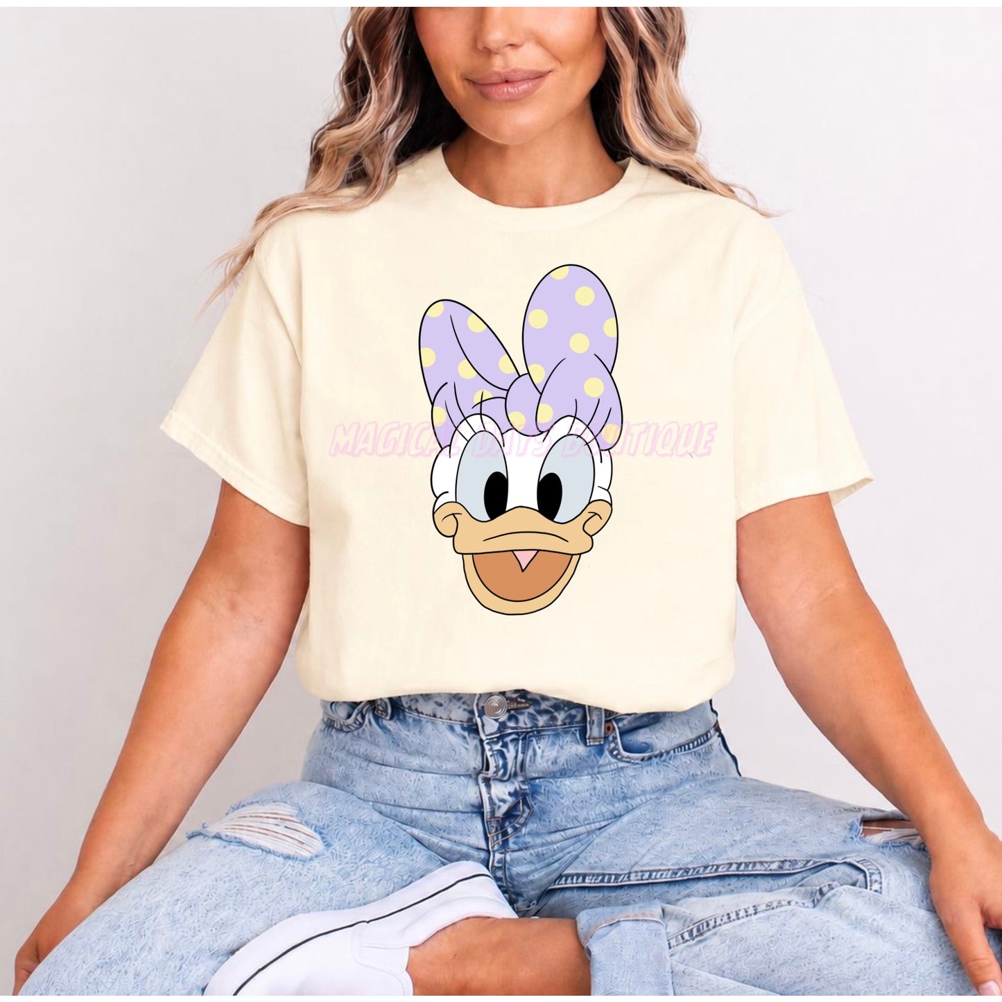 DAISY DUCK LILAC BOW POLKA DOT