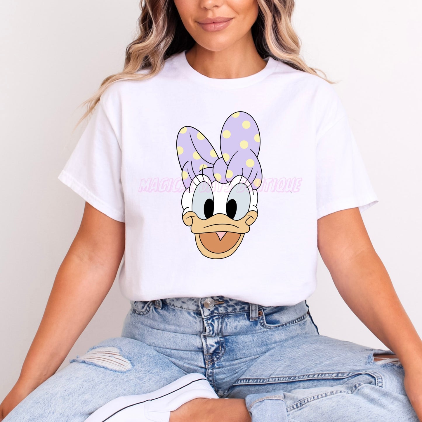 DAISY DUCK LILAC BOW POLKA DOT