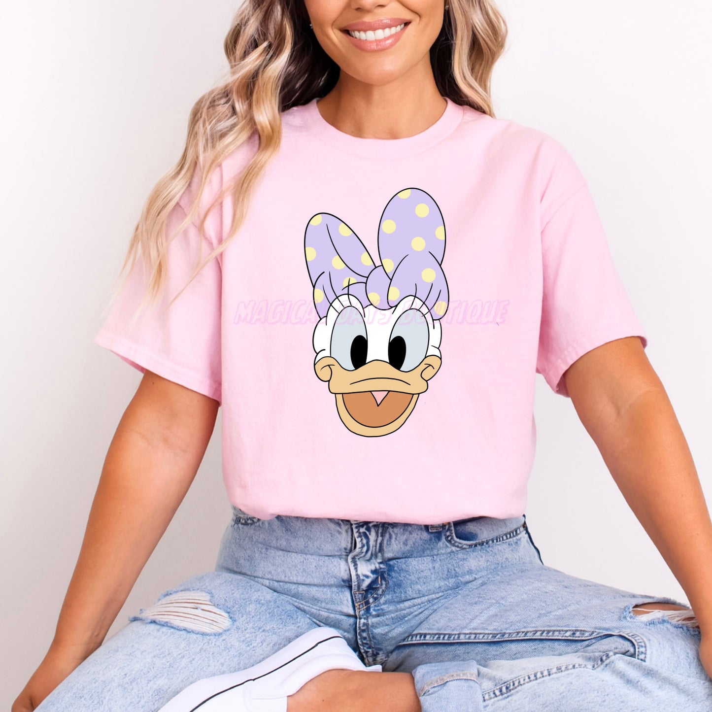 DAISY DUCK LILAC BOW POLKA DOT