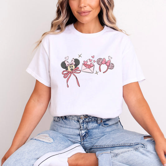 Pink Minnie Mouse Valentines Love Ears Series Collection