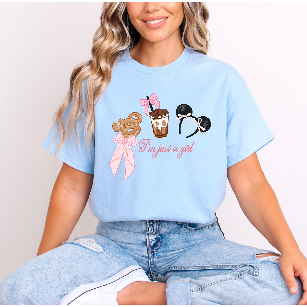 I'M JUST A GIRL T.SHIRT Design No. 152