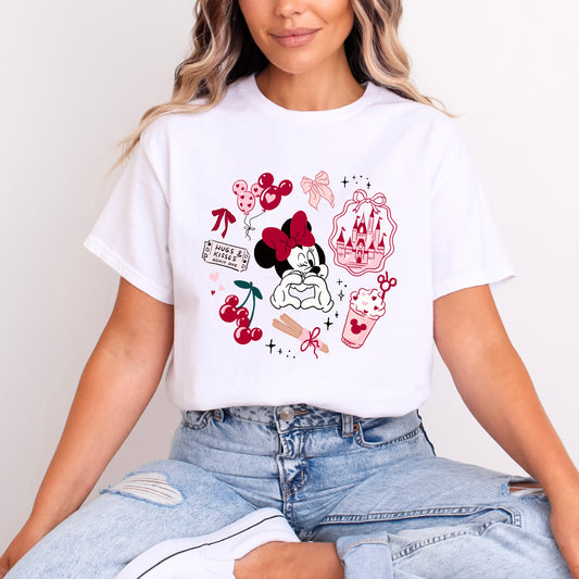 MINNIE CHERRY HUGS AND KISSES T.SHIRT