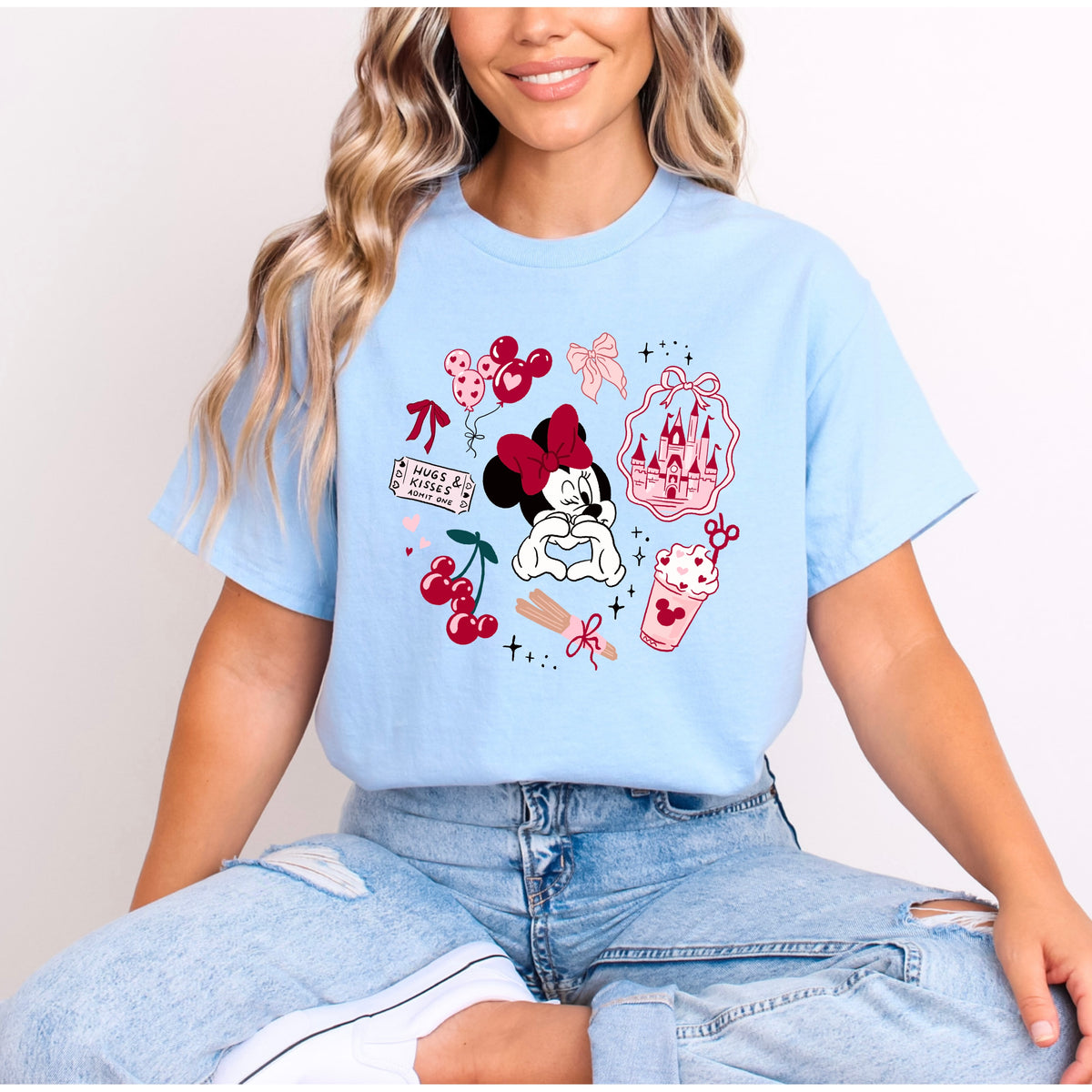 MINNIE CHERRY HUGS AND KISSES T.SHIRT
