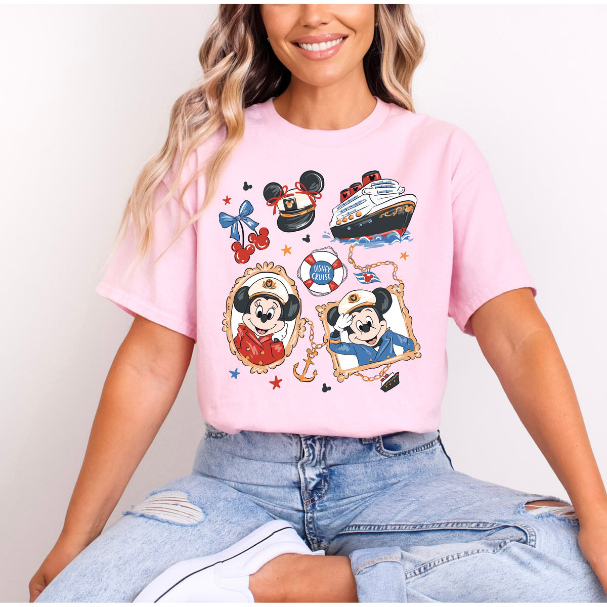 DISNEY CRUISE MINNIE AND MICKEY CHERRIES T.SHIRT Design No. 149