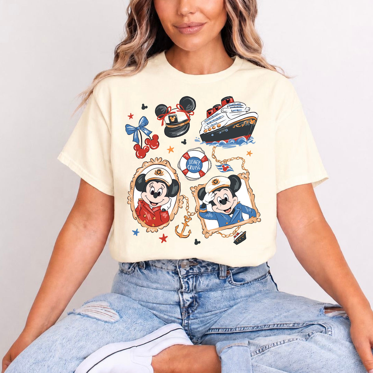 DISNEY CRUISE MINNIE AND MICKEY CHERRIES T.SHIRT Design No. 149
