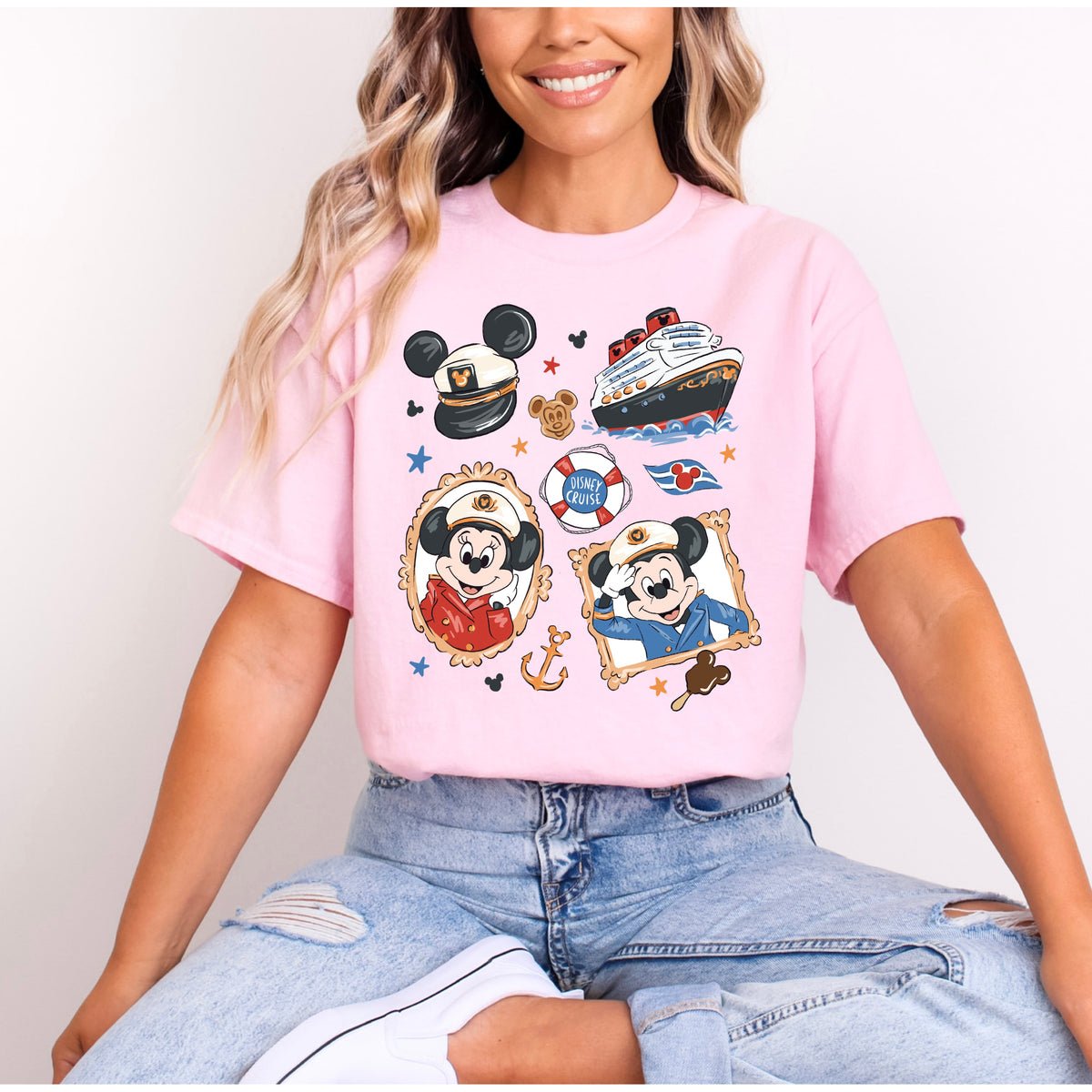 DISNEY CRUISE MINNIE AND MICKEY WAFFLES T.SHIRT