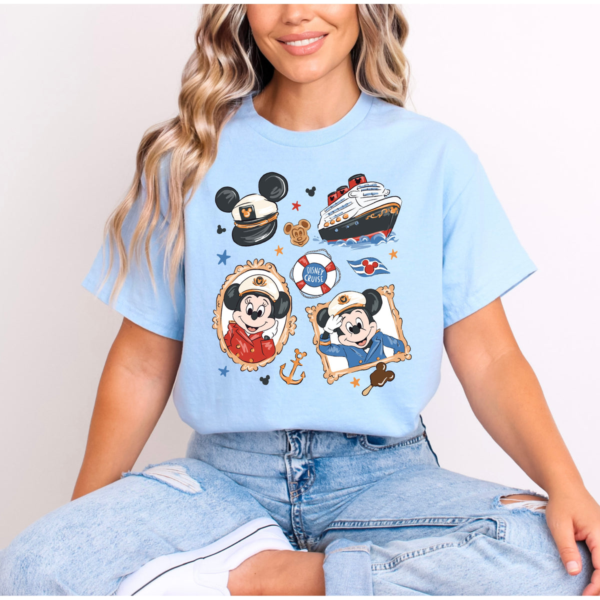 DISNEY CRUISE MINNIE AND MICKEY WAFFLES T.SHIRT
