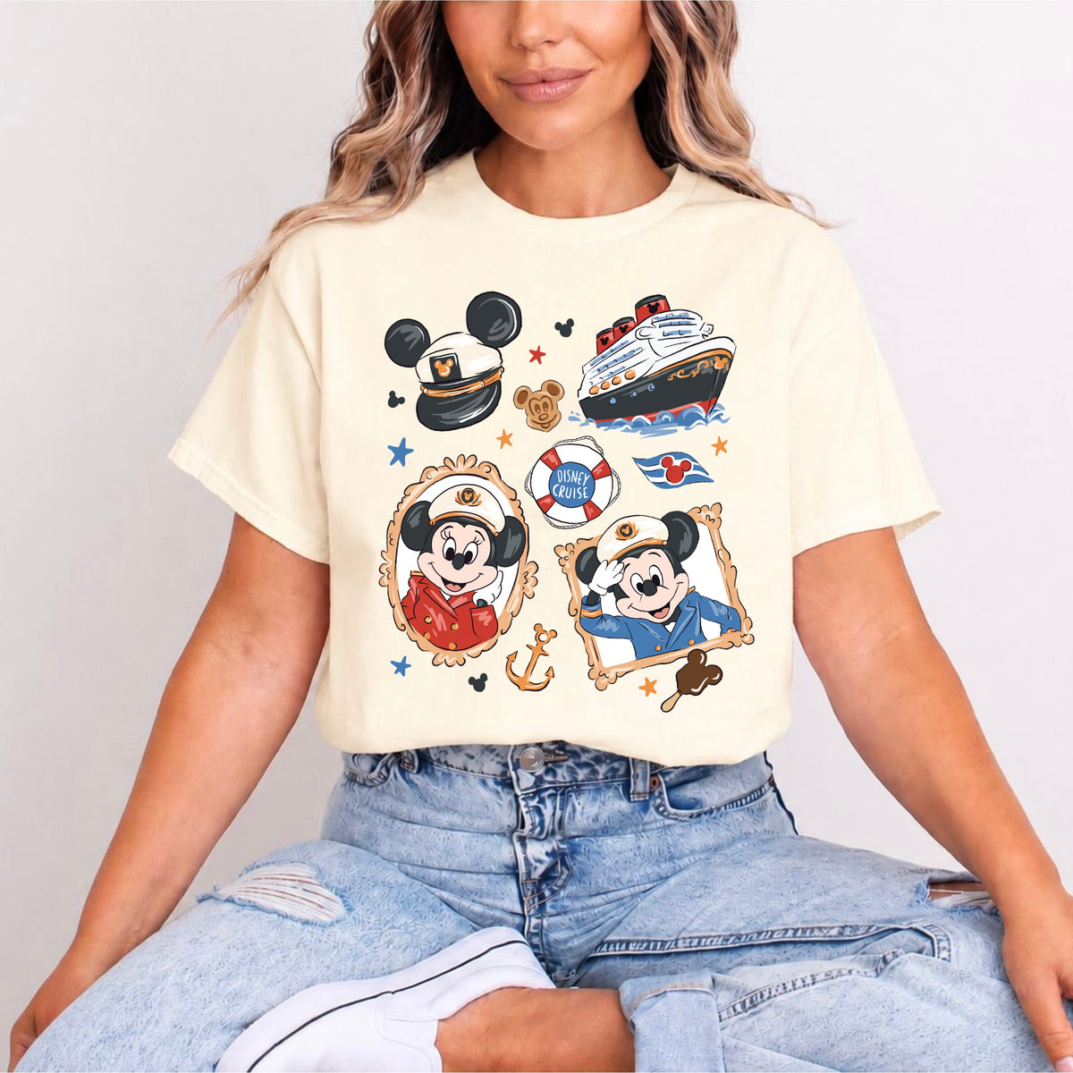 DISNEY CRUISE MINNIE AND MICKEY WAFFLES T.SHIRT